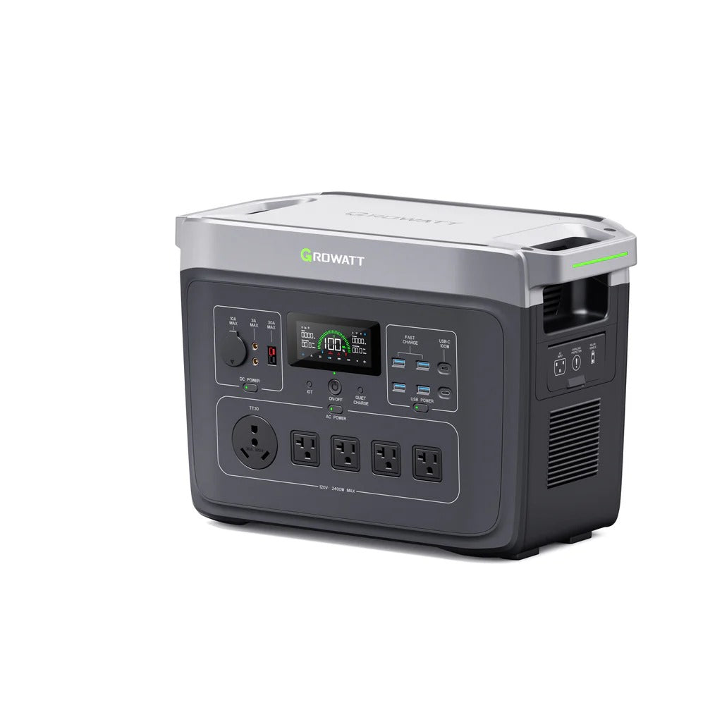 Growatt INFINITY 2000 PRO – Kannettava off-grid akku 2048 Wh / 2400 W